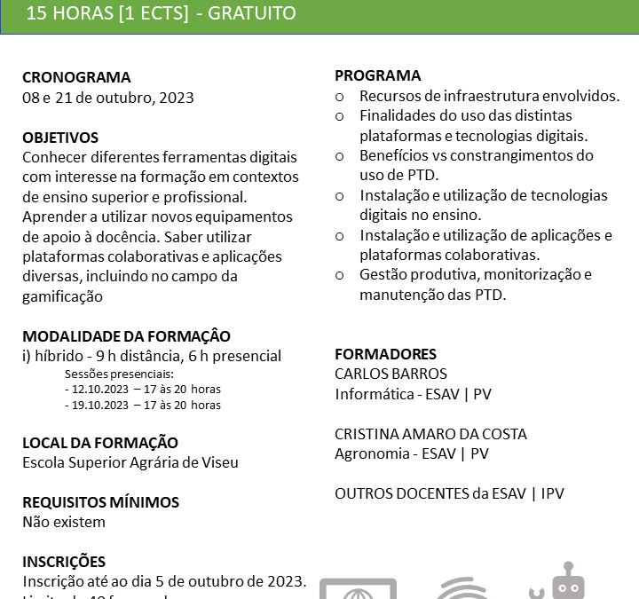 Ferramentas Digitais no Ensino Superior e Profissional